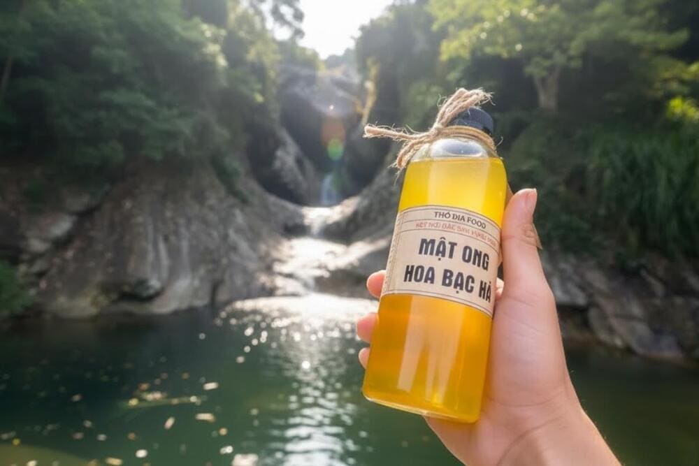 Mật ong bạc hà.